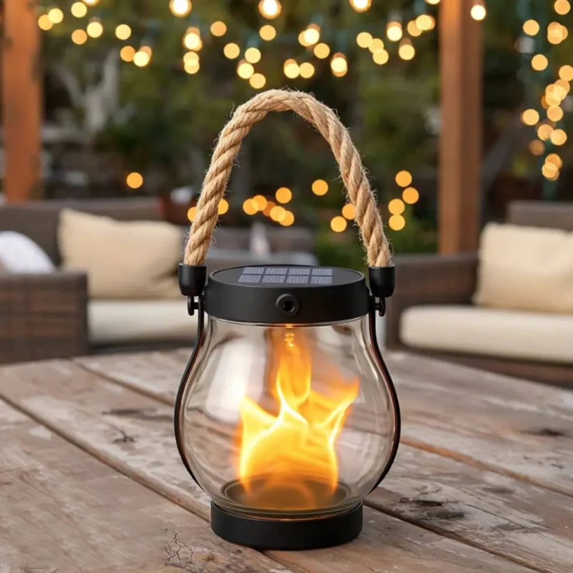 🔥 Last Day Promotion 50% OFF🔥Dancing flame Solar Lantern Outdoor Lights
