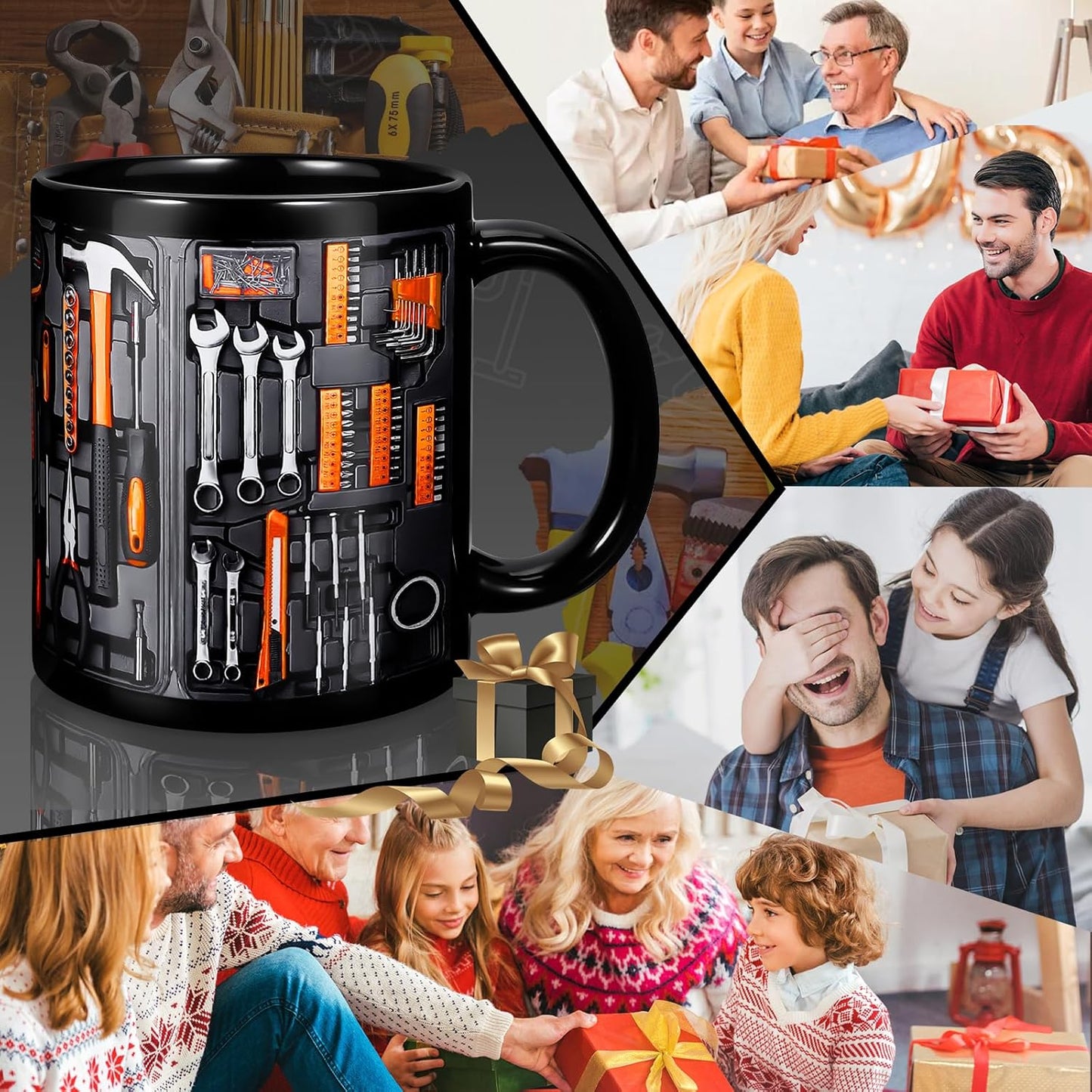 Creativity Funny Coffee Mug - Mechanic Toolbox Set pattern