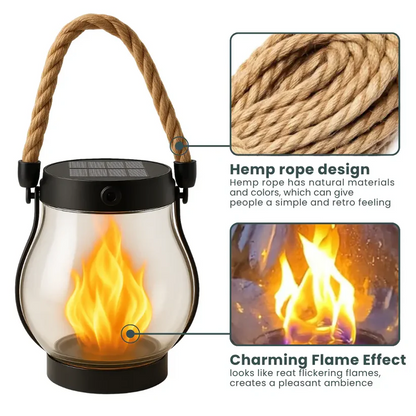 🔥 Last Day Promotion 50% OFF🔥Dancing flame Solar Lantern Outdoor Lights