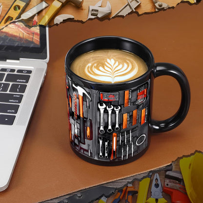 Creativity Funny Coffee Mug - Mechanic Toolbox Set pattern