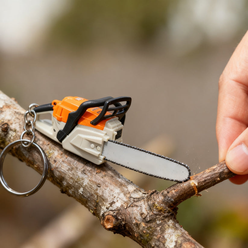 🔥🔧 Chainsaw Keychain | Portable Chainsaw Key Ring