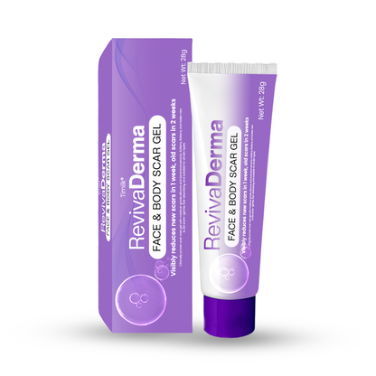 LOVILDS® RevivaDerma Face & Body Scar Gel - Clinically proven to soften, flatten and fade surgical scars, acne marks, burns, keloids and trauma-related scars 💥
